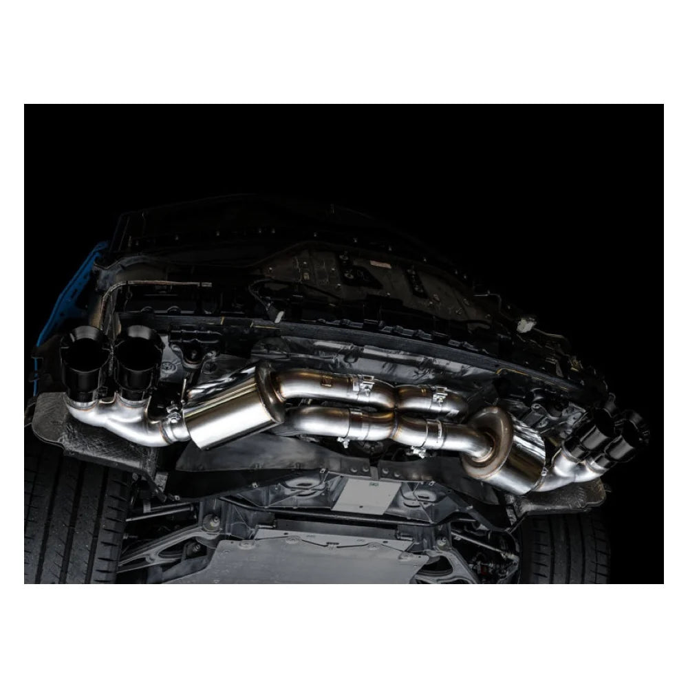 AWE Tuning 2020 Chevrolet Corvette (C8) Touring Edition Exhaust - Quad Diamond Black - product view 4 - AWE part 3015-43159