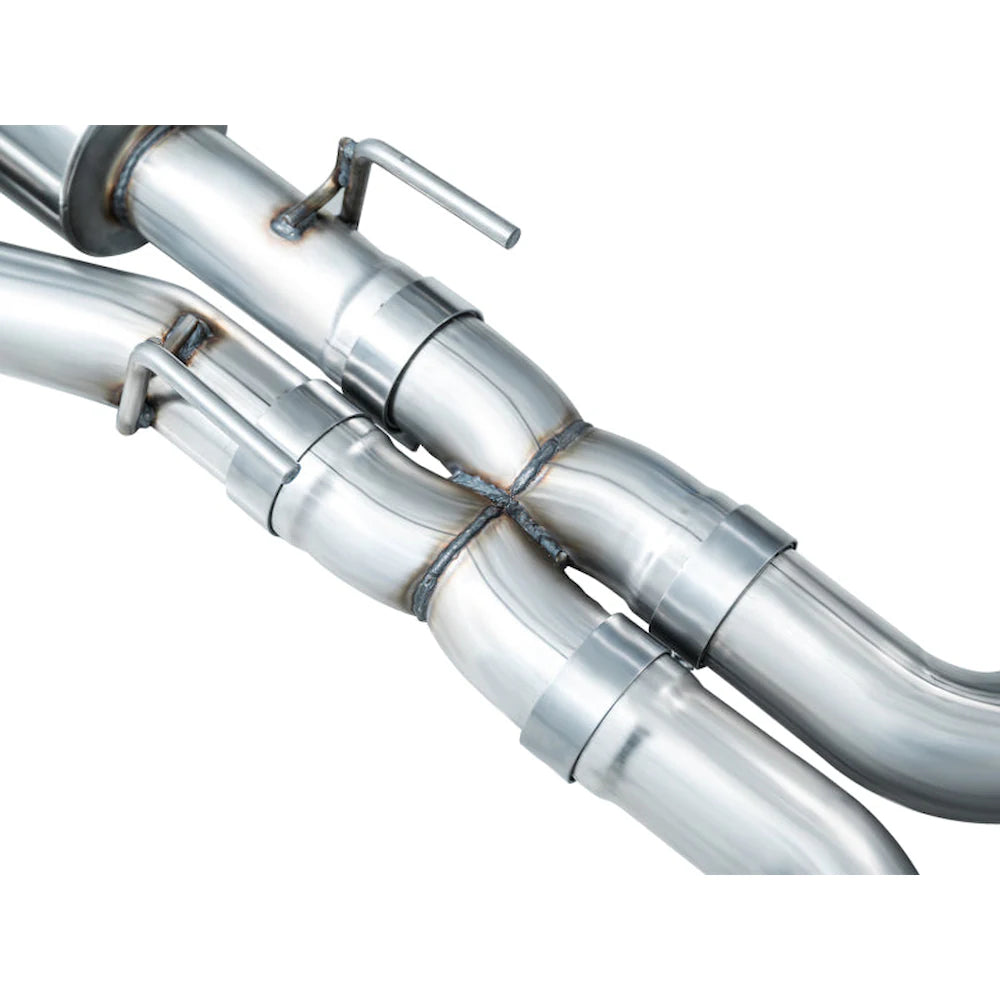 AWE Tuning 2020+ Ford Explorer ST Touring Edition Exhaust w/ Diamond Black Tips - product view 10 - AWE part 3015-43625