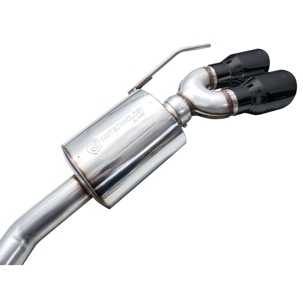 AWE Tuning 2020+ Ford Explorer ST Touring Edition Exhaust w/ Diamond Black Tips - product view 11 - AWE part 3015-43625
