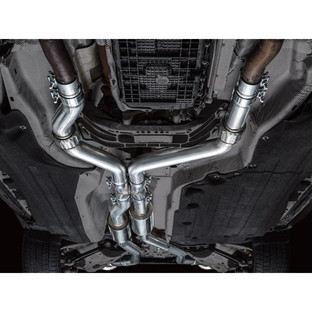AWE Tuning 2020+ Ford Explorer ST Touring Edition Exhaust w/ Diamond Black Tips - product view 14 - AWE part 3015-43625