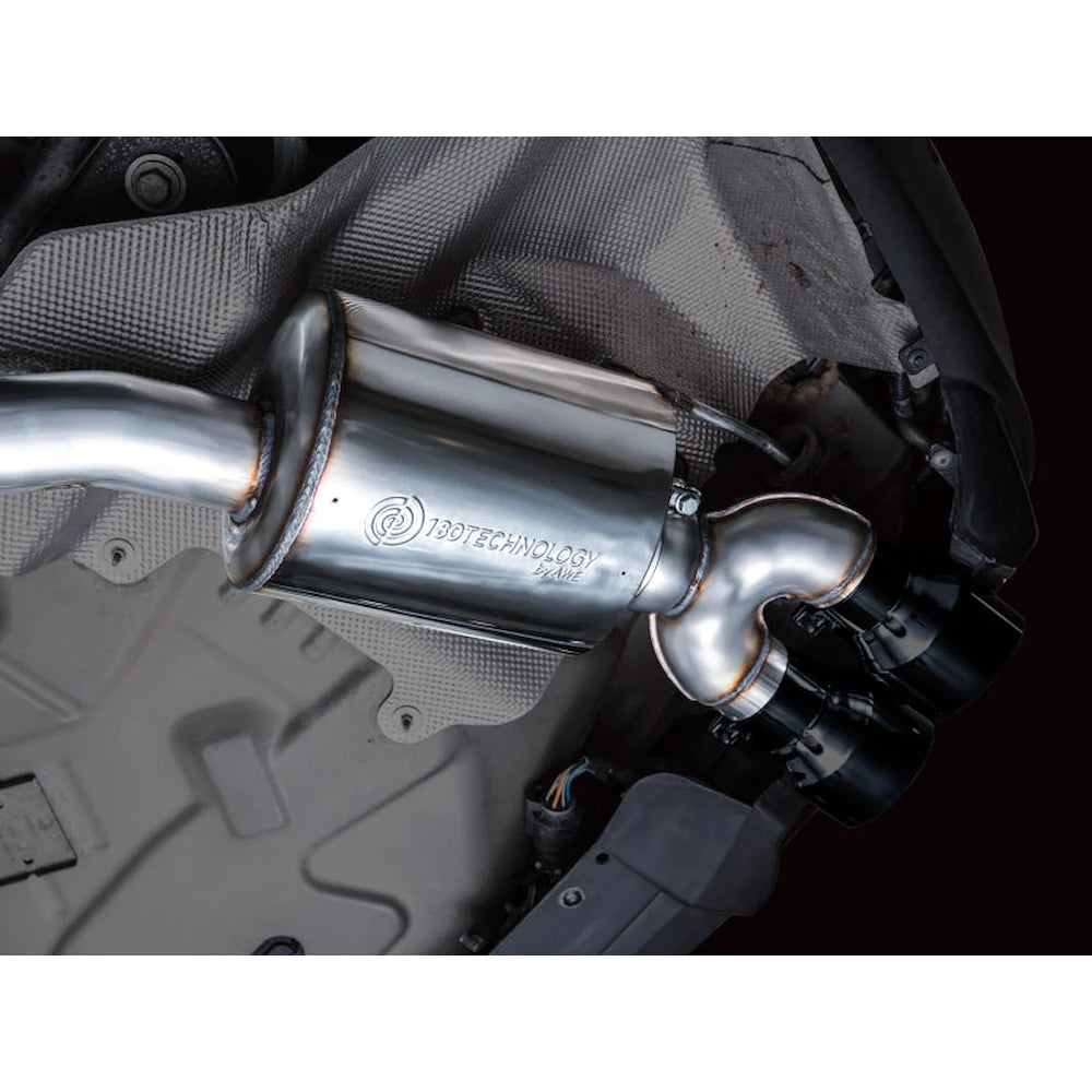 AWE Tuning 2020+ Ford Explorer ST Touring Edition Exhaust w/ Diamond Black Tips - product view 17 - AWE part 3015-43625