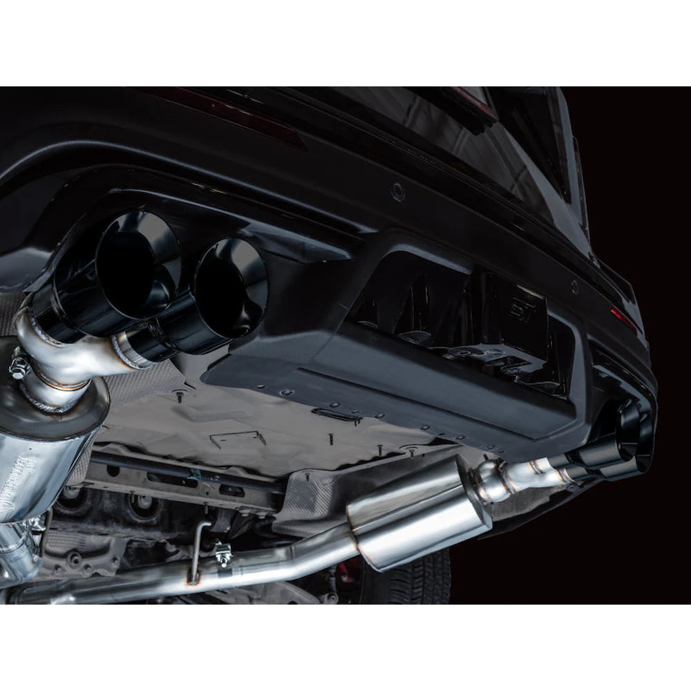 AWE Tuning 2020+ Ford Explorer ST Touring Edition Exhaust w/ Diamond Black Tips - product view 18 - AWE part 3015-43625