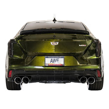 Load image into Gallery viewer, AWE Tuning 2021+ Cadillac CT4-V Blackwing SwitchPath Exhaust - Chrome Silver Tips - product view 2 - AWE part 3025-42436