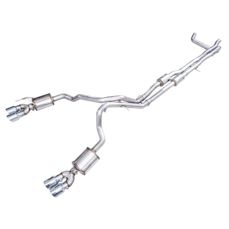 AWE Tuning AWE 2021+ Chevy Suburban/GM Yukon XL 6.2L 0FG Edition Cat Back Exhaust - Quad Chrome Silver Tips