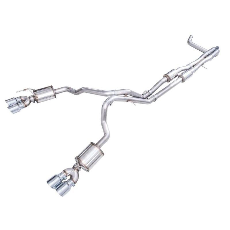 AWE Tuning AWE 2021+ Chevy Tahoe/GM Yukon 6.2L 0FG Edition Cat Back Exhaust - Quad Chrome Silver Tips