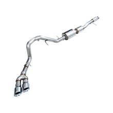 Load image into Gallery viewer, AWE Tuning 0FG Catback Side Exit Exhaust for 2021+ Chevrolet Tahoe / GMC Yukon 5.3L - 4.5" Chrome Silver Tips - AWE part 3015-32007