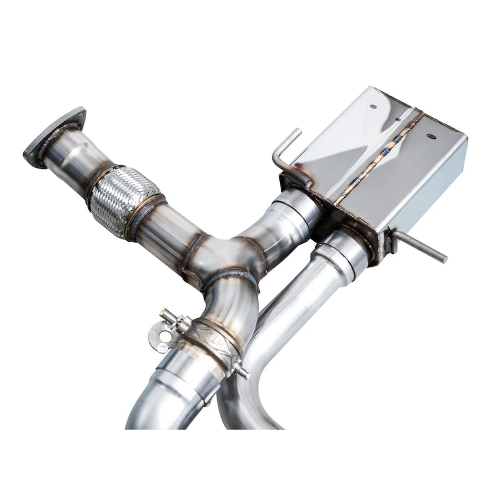 AWE 2023 C8 Corvette Z06 SwitchPath Cat-Back Exhaust - Diamond Black Tips - product view 8 - AWE part 3025-43906