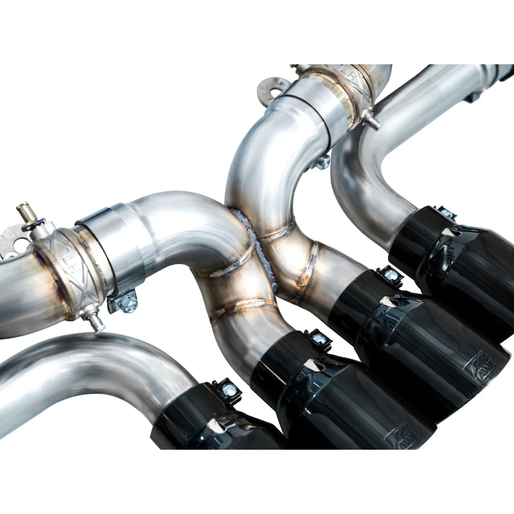 AWE 2023 C8 Corvette Z06 SwitchPath Cat-Back Exhaust - Diamond Black Tips - product view 10 - AWE part 3025-43906