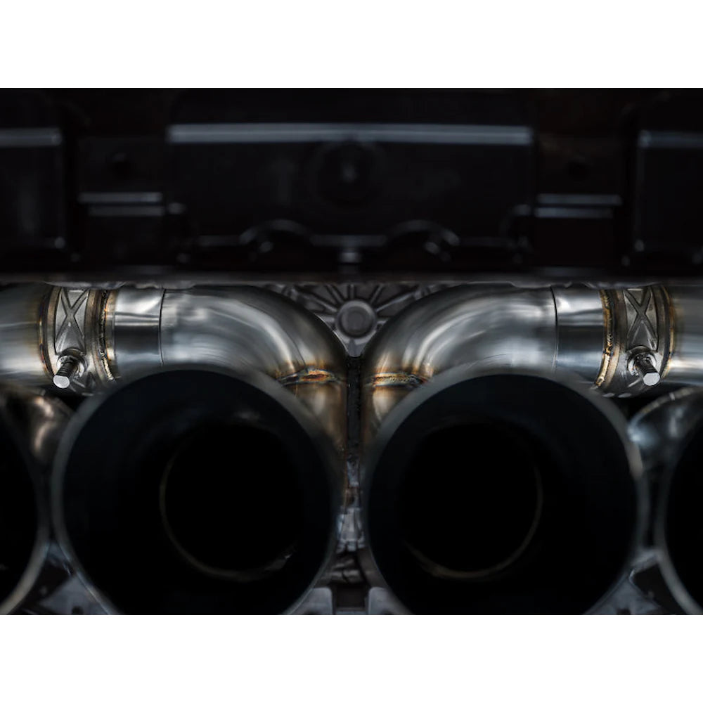AWE 2023 C8 Corvette Z06 SwitchPath Cat-Back Exhaust - Diamond Black Tips - product view 18 - AWE part 3025-43906