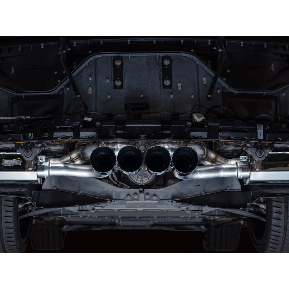 AWE 2023 C8 Corvette Z06 SwitchPath Cat-Back Exhaust - Diamond Black Tips - product view 19 - AWE part 3025-43906