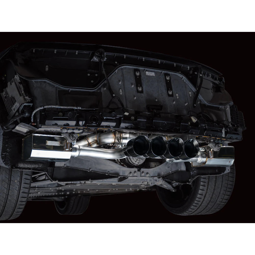 AWE 2023 C8 Corvette Z06 SwitchPath Cat-Back Exhaust - Diamond Black Tips - product view 22 - AWE part 3025-43906
