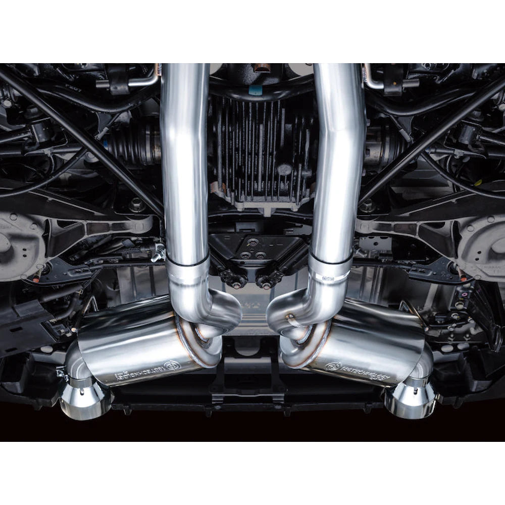 AWE 2023 Nissan Z RZ34 RWD Touring Edition Catback Exhaust System w/ Chrome Silver - product view 6 - AWE part 3015-32400