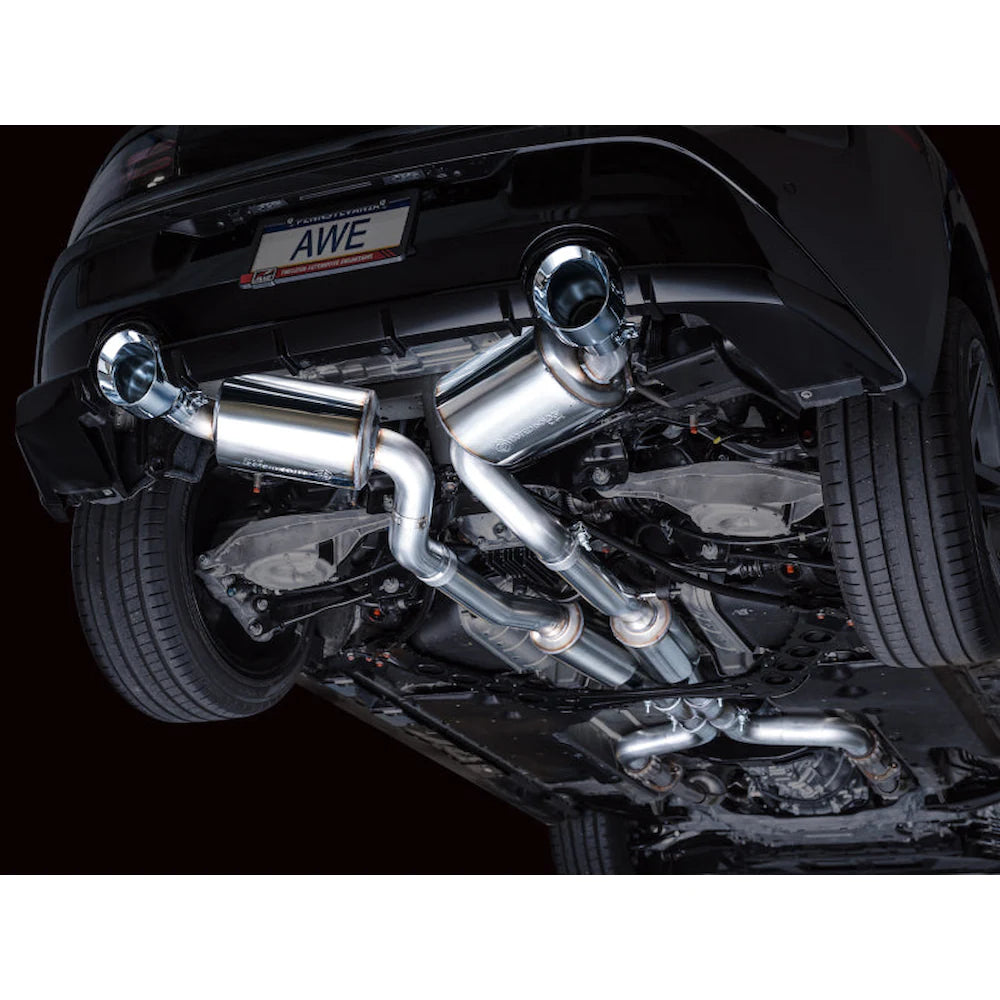 AWE 2023 Nissan Z RZ34 RWD Touring Edition Catback Exhaust System w/ Chrome Silver - product view 9 - AWE part 3015-32400