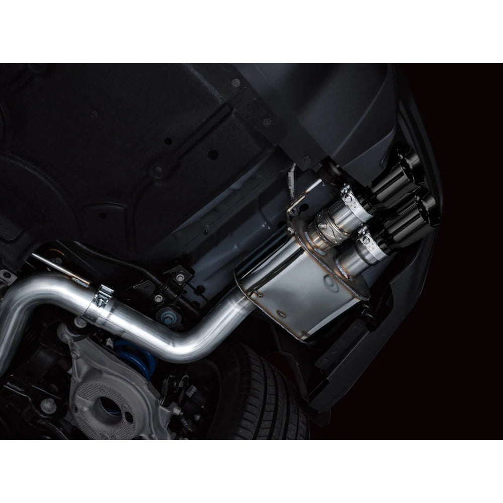 AWE 2024 Ford Mustang GT Fastback S650 RWD SwitchPath Catback Exhaust w/ Quad Diamond - product view 3 - AWE part 3025-43650