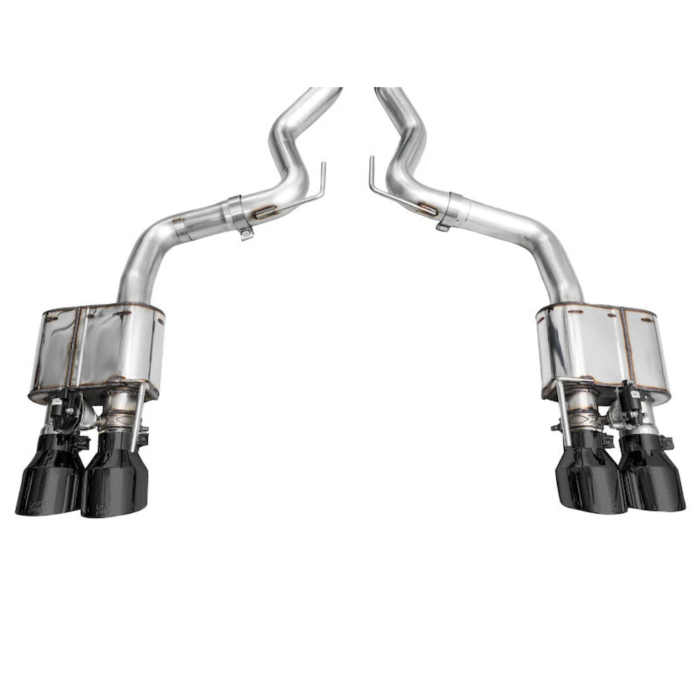 AWE 2024 Ford Mustang GT Fastback S650 RWD SwitchPath Catback Exhaust w/ Quad Diamond - product view 13 - AWE part 3025-43650