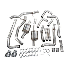 Load image into Gallery viewer, AWE Tuning 2025+ RAM 1500 RHO 3.0 I6 TT 0FG Dual Rear Exit Cat-Back Exhaust - Chrome - product view 3 - AWE part 3015-32630