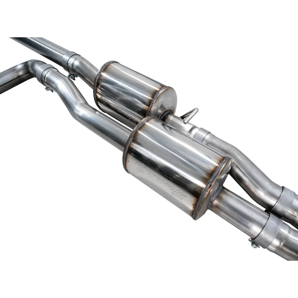 AWE Tuning 2025+ RAM 1500 RHO 3.0 I6 TT 0FG Dual Rear Exit Cat-Back Exhaust - Chrome - product view 9 - AWE part 3015-32630