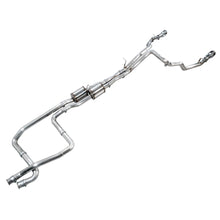 Load image into Gallery viewer, AWE Tuning 2025+ RAM 1500 RHO 3.0 I6 TT 0FG Dual Rear Exit Cat-Back Exhaust - Chrome - product view 11 - AWE part 3015-32630