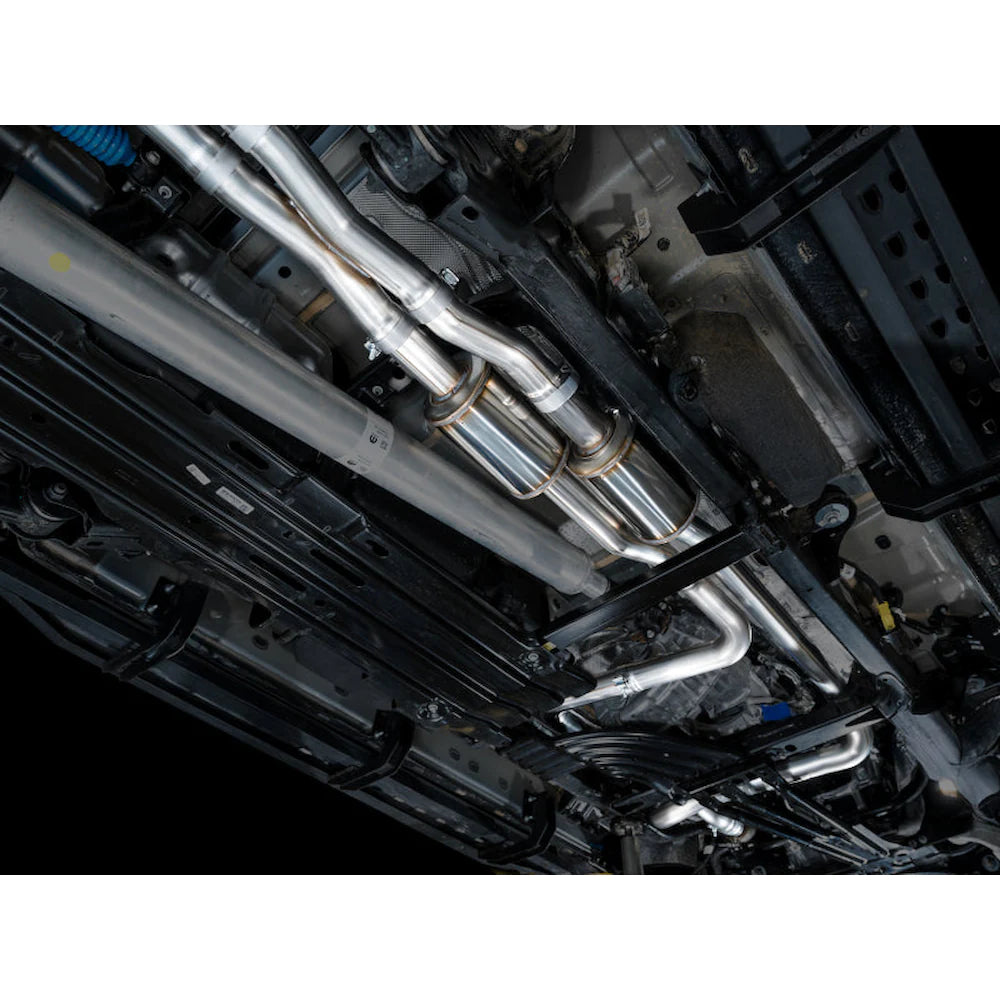 AWE Tuning 2025+ RAM 1500 RHO 3.0 I6 TT 0FG Dual Rear Exit Cat-Back Exhaust - Chrome - product view 14 - AWE part 3015-32630
