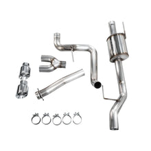 Load image into Gallery viewer, AWE 21-25 Ford F150 (14th Gen Reg Cab) Cat-Back Exhaust - 4.5in Dual Side Exit Chrome - product view 3 - AWE part 3015-32145