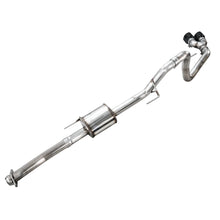 Load image into Gallery viewer, AWE 21-25 Ford F150 (14th Gen Reg Cab) Cat-Back Exhaust - 4.5in Dual Side Exit Diamond - product view 5 - AWE part 3015-33145