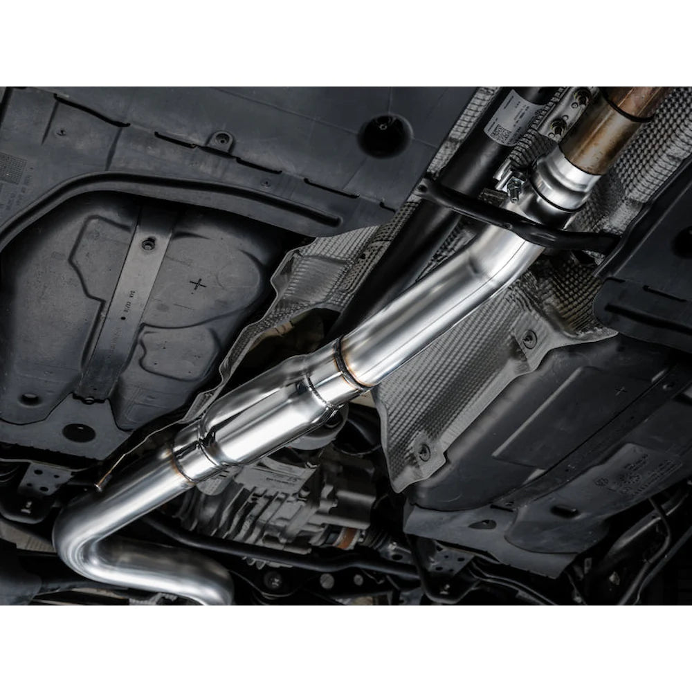 AWE 22-24 Audi 8Y S3 Touring Edition Exhaust - Chrome Silver Tips - product view 5 - AWE part 3015-42897