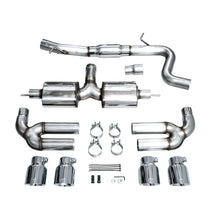 Load image into Gallery viewer, AWE 22-24 Audi 8Y S3 Touring Edition Exhaust - Chrome Silver Tips - product view 12 - AWE part 3015-42897