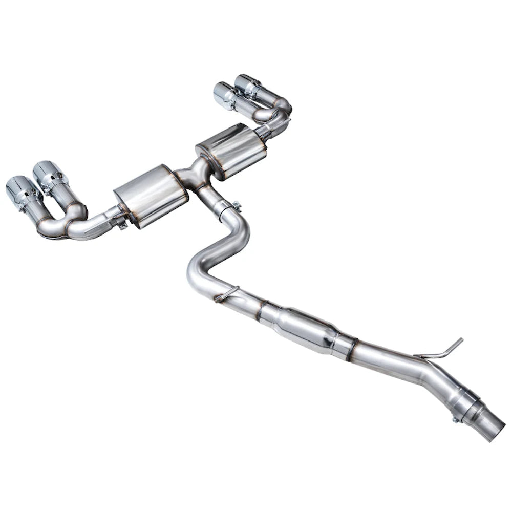 AWE 22-24 Audi 8Y S3 Touring Edition Exhaust - Chrome Silver Tips - product view 13 - AWE part 3015-42897