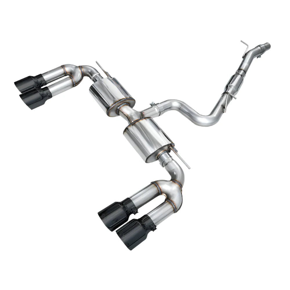 AWE 22-24 Audi 8Y S3 Touring Edition Exhaust - Diamond Black Tips - AWE part 3015-43897