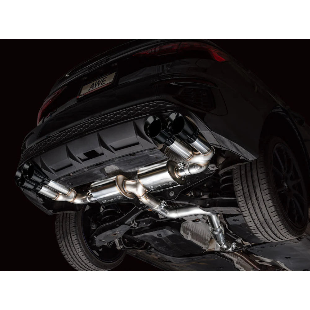 AWE 22-24 Audi 8Y S3 Touring Edition Exhaust - Diamond Black Tips - product view 4 - AWE part 3015-43897
