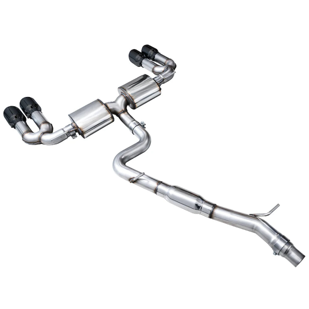 AWE 22-24 Audi 8Y S3 Touring Edition Exhaust - Diamond Black Tips - product view 11 - AWE part 3015-43897