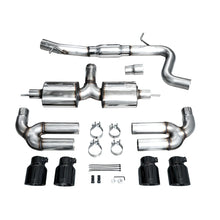 Load image into Gallery viewer, AWE 22-24 Audi 8Y S3 Touring Edition Exhaust - Diamond Black Tips - product view 12 - AWE part 3015-43897