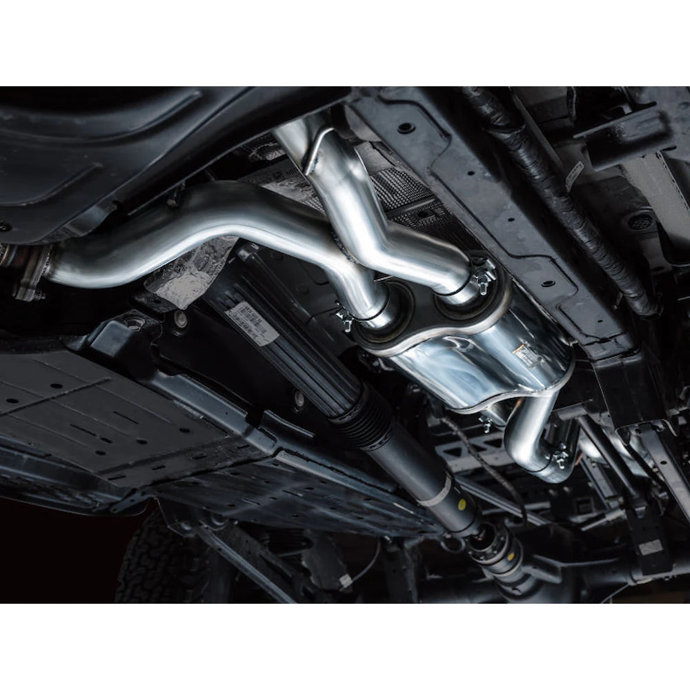 AWE Tuning 22-24 Ford Bronco Raptor 4WD Dual BashGuards Cat-Back SwitchPath Exhaust - product view 6 - AWE part 3025-31327