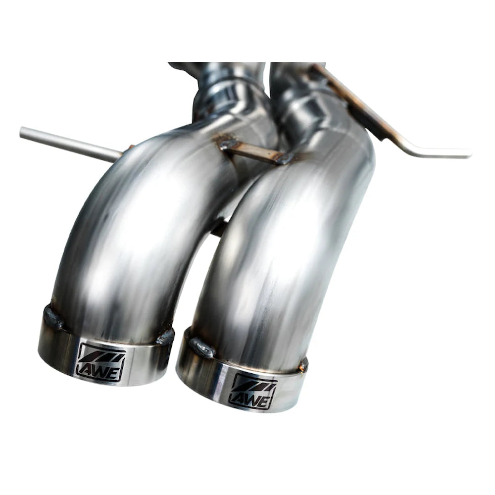 AWE Tuning 22-24 Ford Bronco Raptor 4WD Dual BashGuards Cat-Back SwitchPath Exhaust - product view 13 - AWE part 3025-31327