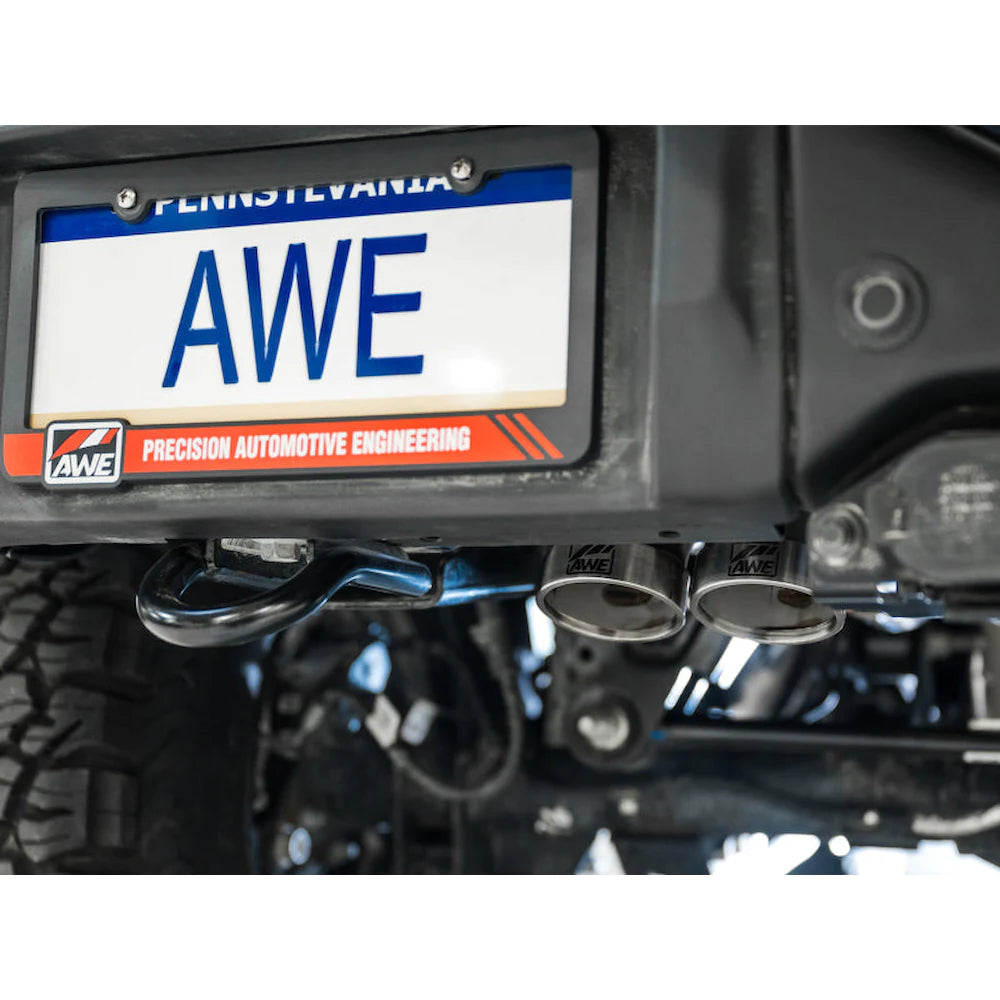AWE Tuning 22-24 Ford Bronco Raptor 4WD Dual BashGuards Cat-Back SwitchPath Exhaust - product view 19 - AWE part 3025-31327