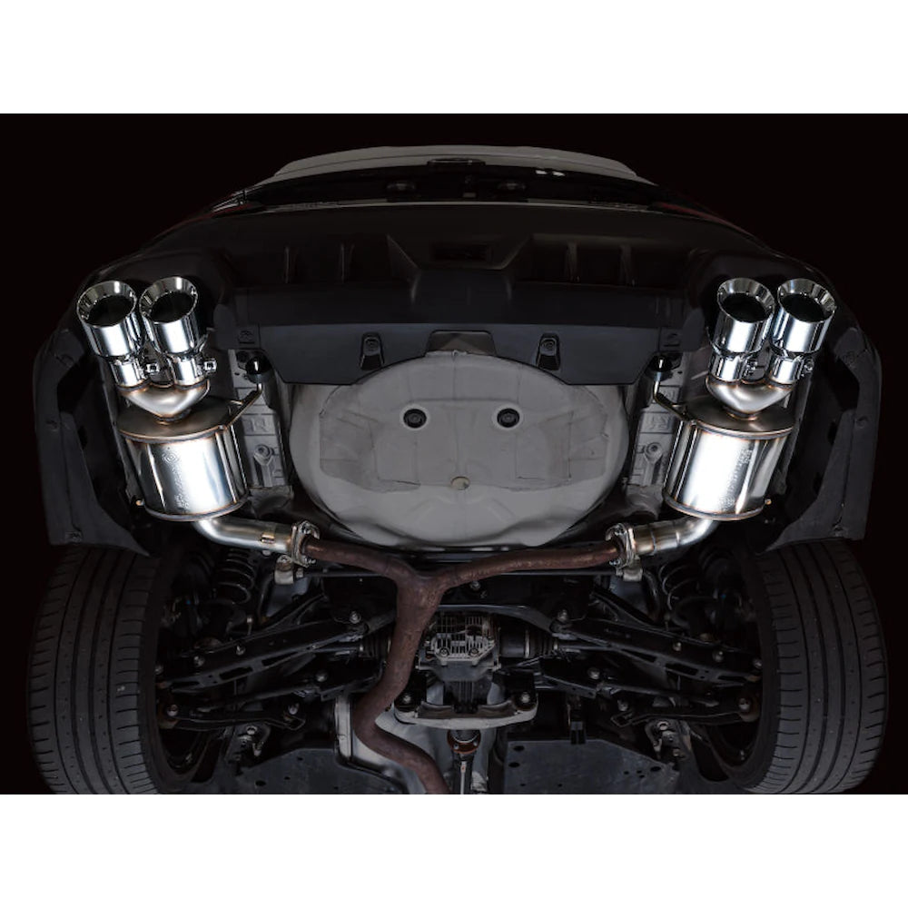 AWE Tuning 22-25 Subaru VB WRX Touring Edition Axle-Back Exhaust - Chrome Silver Tips - product view 3 - AWE part 3015-42424