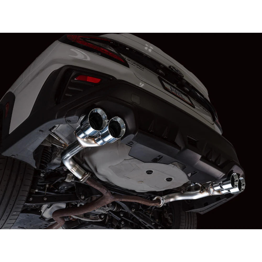 AWE Tuning 22-25 Subaru VB WRX Track Edition Axle-Back Exhaust - Chrome Silver Tips - product view 9 - AWE part 3020-42424