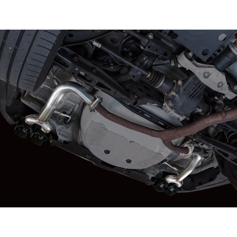 AWE Tuning 22-25 Subaru VB WRX Track Edition Axle-Back Exhaust - Diamond Black Tips - product view 8 - AWE part 3020-43424