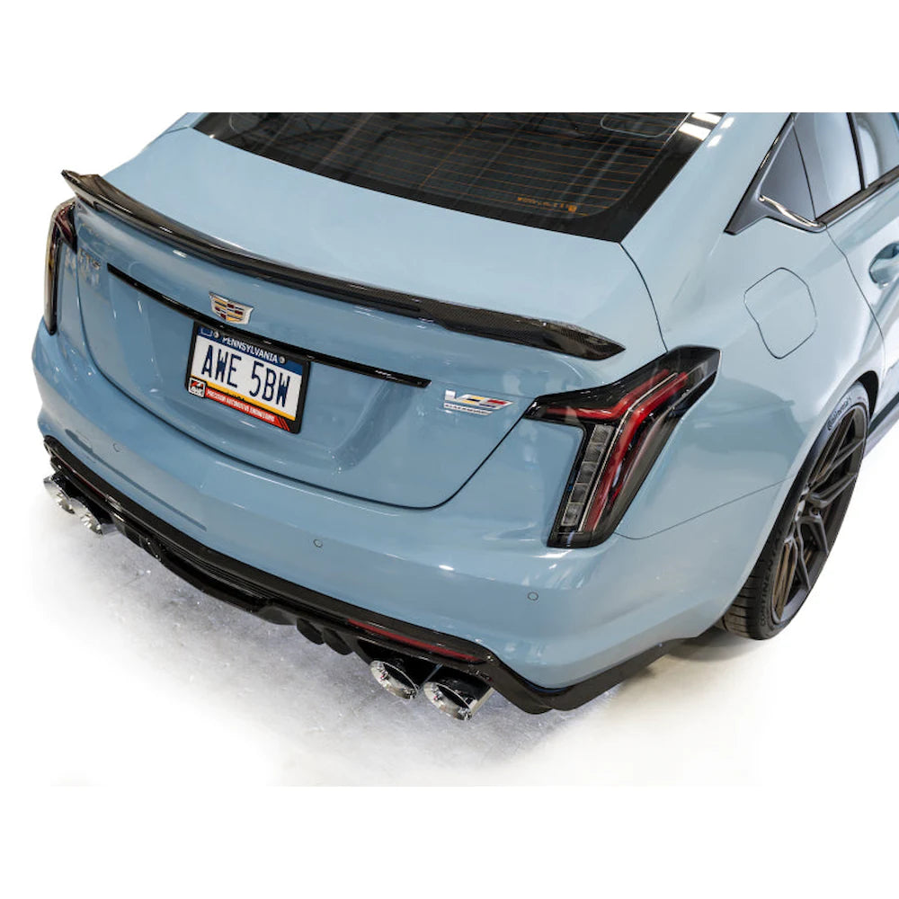 AWE Tuning 22-26 Cadillac CT5-V Blackwing SwitchPath Exhaust - Chrome Silver Tips - product view 10 - AWE part 3025-42562