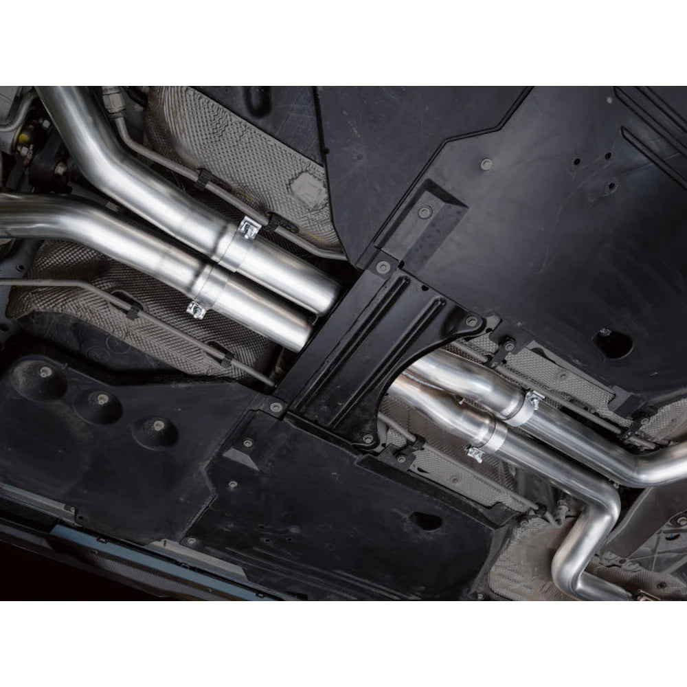 AWE Tuning 22-26 Cadillac CT5-V Blackwing SwitchPath Exhaust - Chrome Silver Tips - product view 12 - AWE part 3025-42562