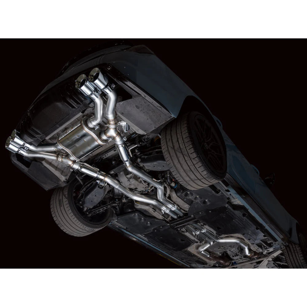 AWE Tuning 22-26 Cadillac CT5-V Blackwing SwitchPath Exhaust - Chrome Silver Tips - product view 19 - AWE part 3025-42562