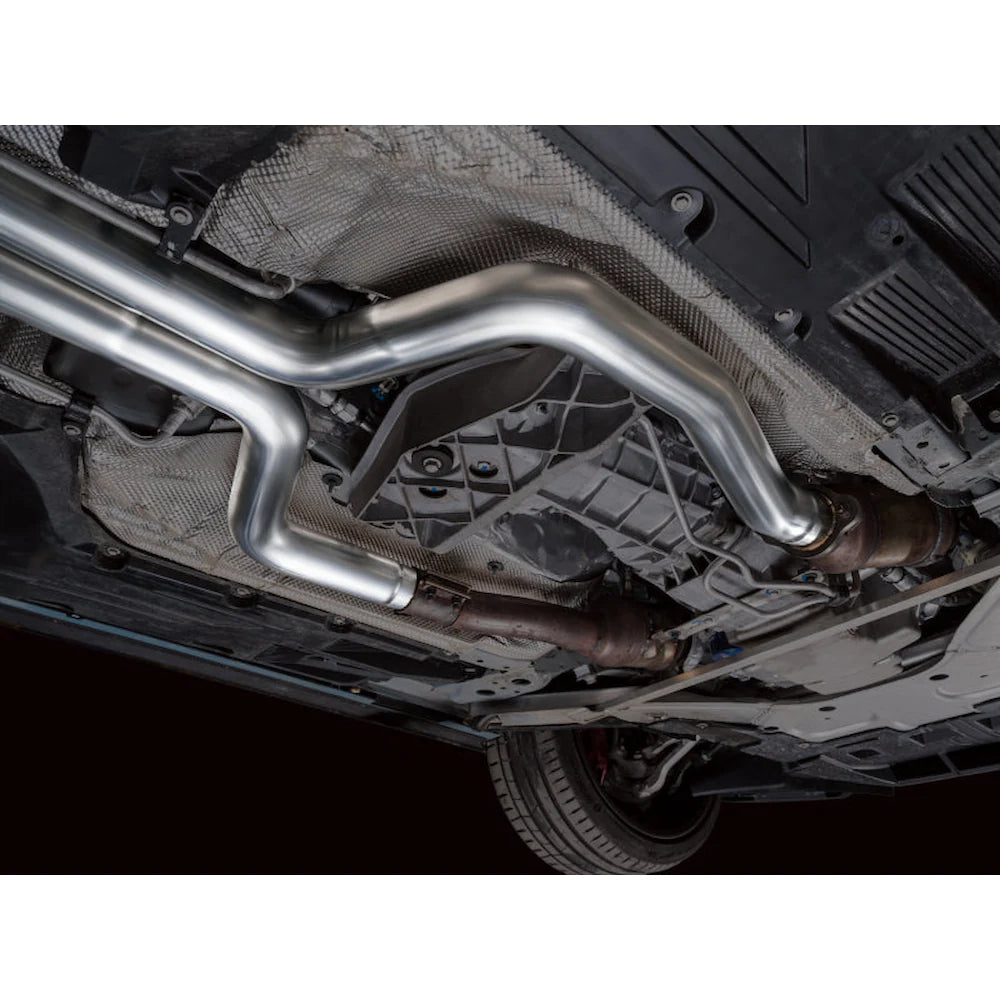 AWE Tuning 22-26 Cadillac CT5-V Blackwing SwitchPath Exhaust - Chrome Silver Tips - product view 21 - AWE part 3025-42562