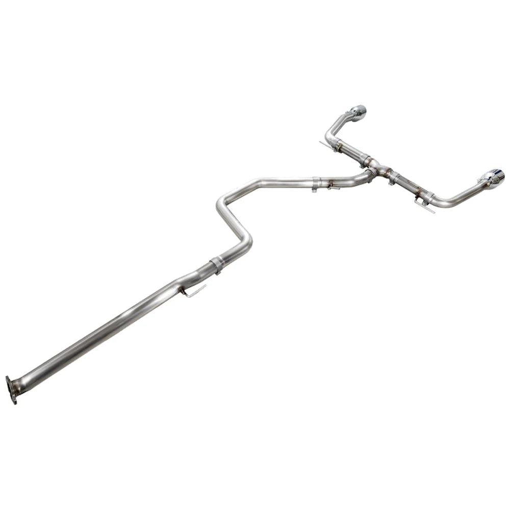 AWE Tuning 22-26 Hyundai Elantra N Track Edition Cat-Back Exhaust - Chrome Silver Tips - product view 3 - AWE part 3020-32237