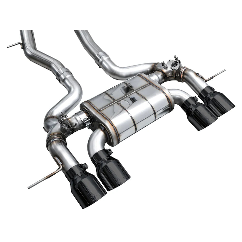 AWE Tuning 23-24 BMW G87 M2 SwitchPath Edition Exhaust - Diamond Black Tips - product view 7 - AWE part 3025-43487