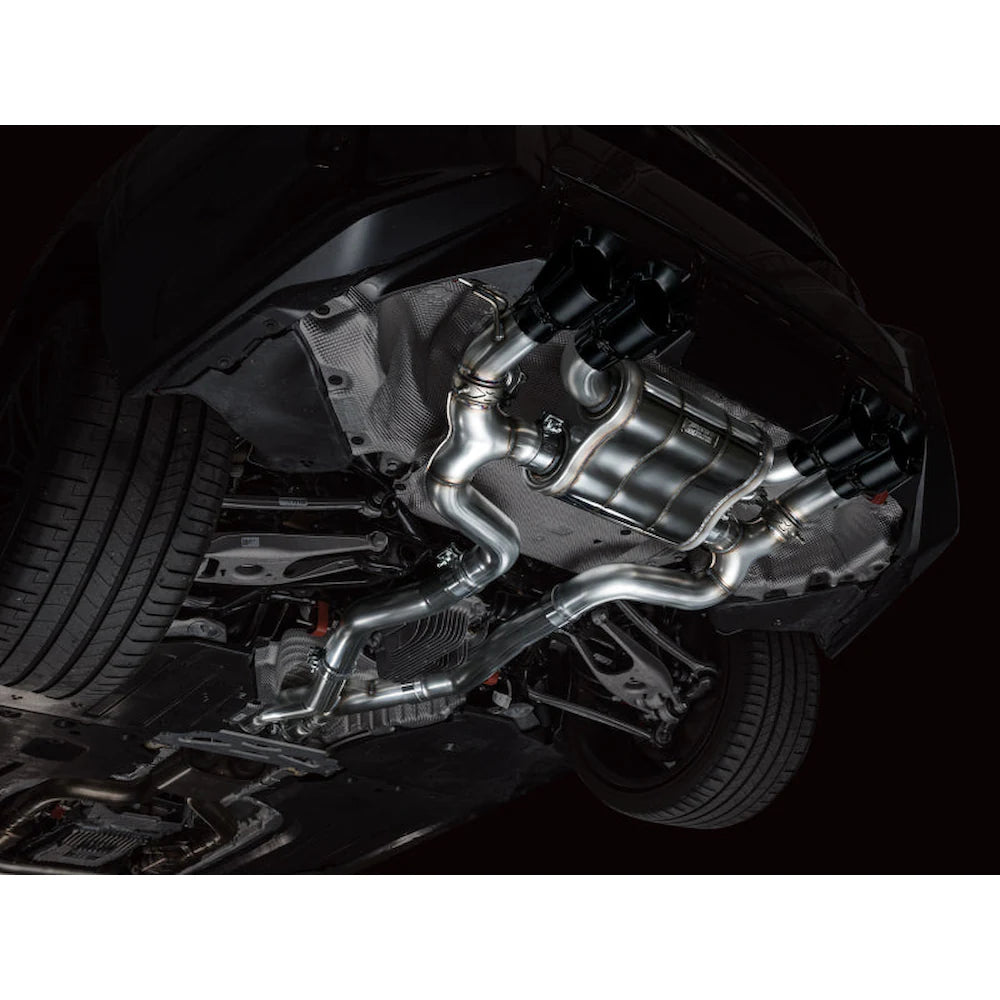 AWE Tuning 23-24 BMW G87 M2 SwitchPath Edition Exhaust - Diamond Black Tips - product view 12 - AWE part 3025-43487