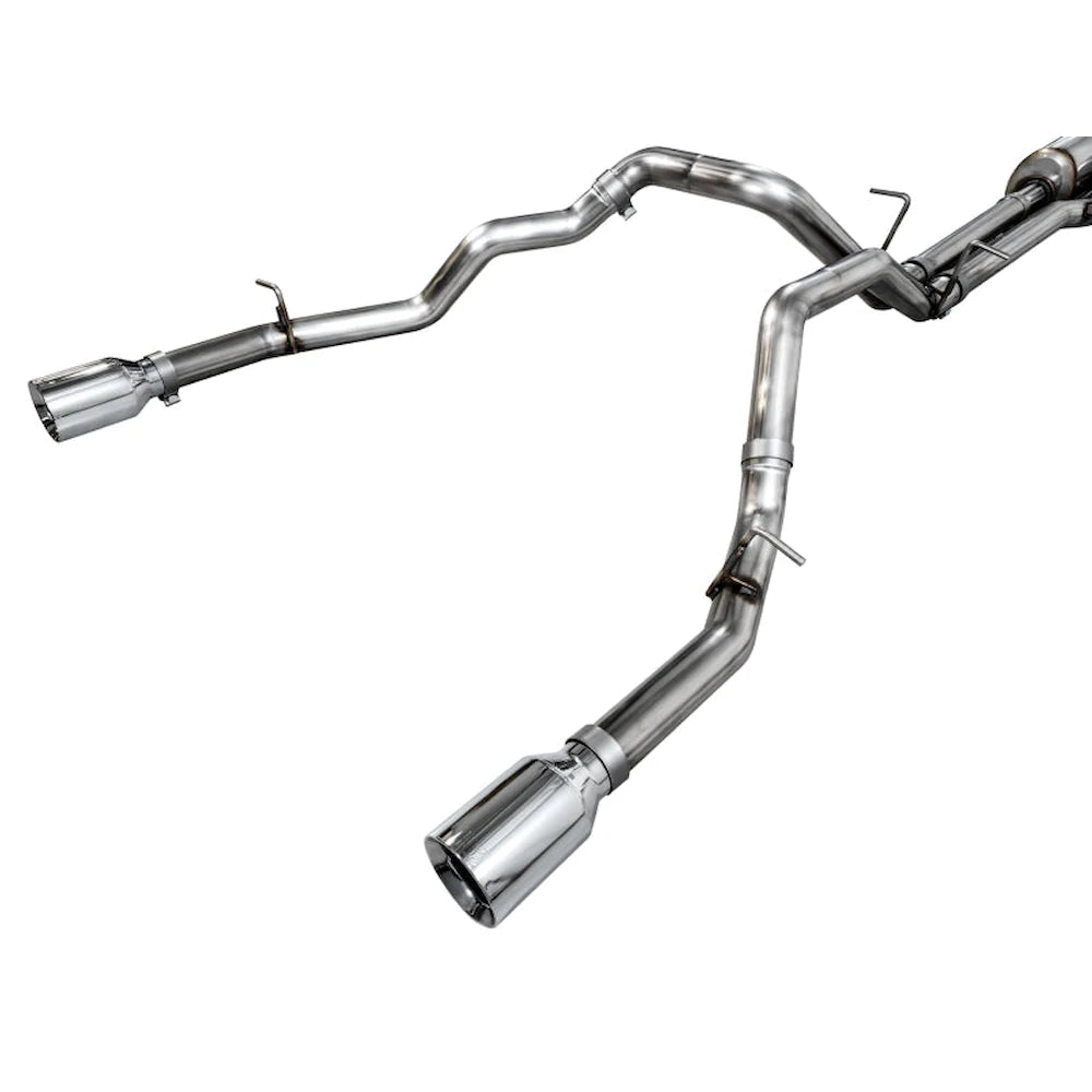 AWE 25+ RAM 1500 3.0TT 0FG Catback Touring Exhaust - Chrome Silver Tips - product view 3 - AWE part 3015-32530
