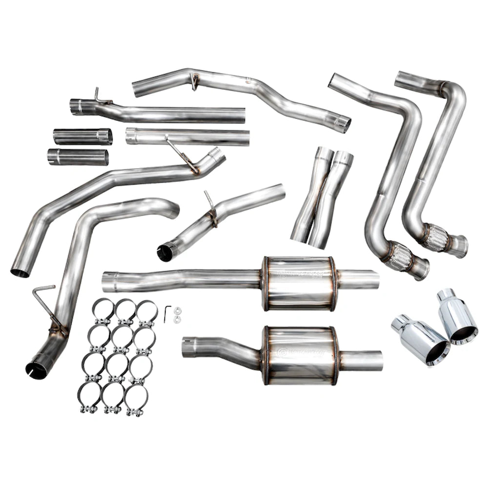 AWE 25+ RAM 1500 3.0TT 0FG Catback Touring Exhaust - Chrome Silver Tips - product view 7 - AWE part 3015-32530