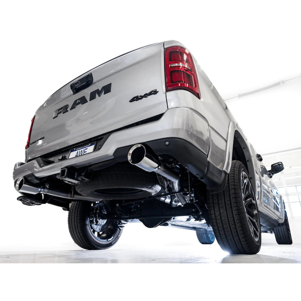 AWE 25+ RAM 1500 3.0TT 0FG Catback Touring Exhaust - Chrome Silver Tips - product view 8 - AWE part 3015-32530