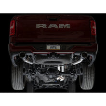 Load image into Gallery viewer, AWE 25+ RAM 1500 3.0TT 0FG Catback Touring Exhaust - Chrome Silver Tips - product view 15 - AWE part 3015-32530