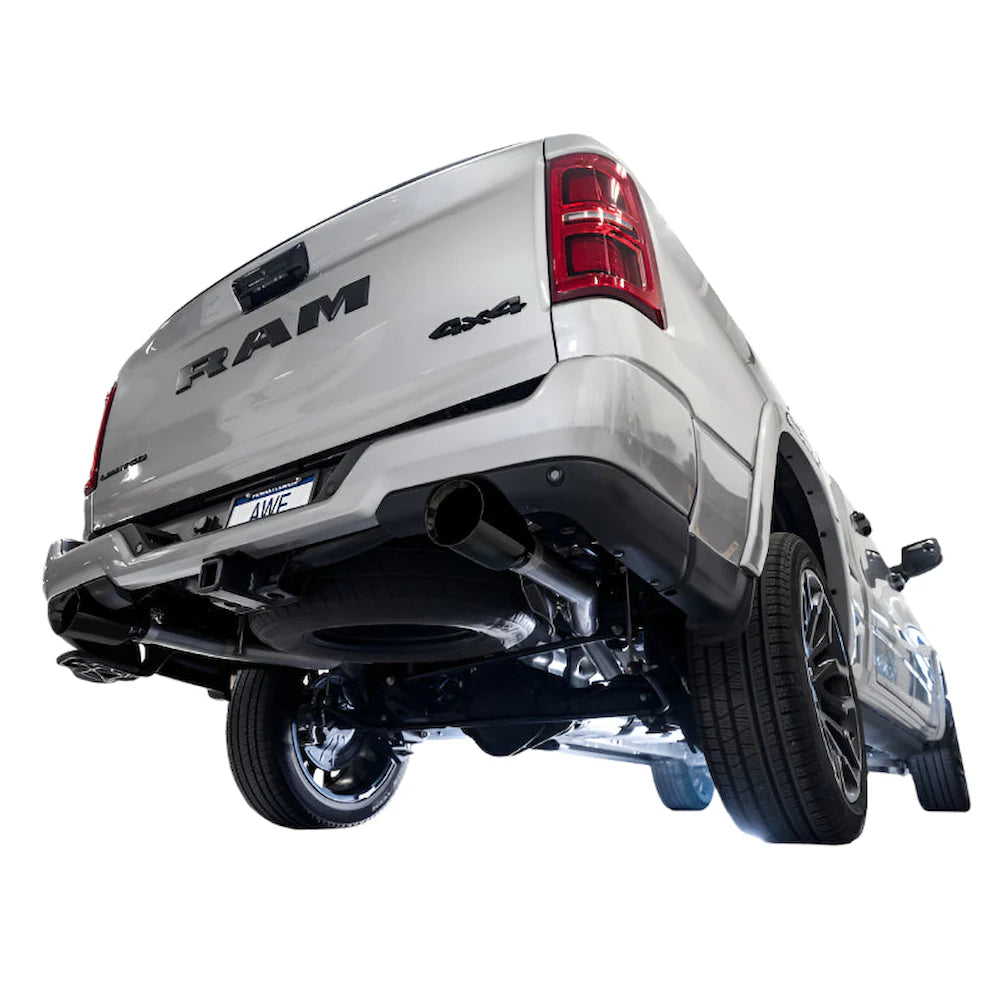 AWE 25+ RAM 1500 3.0TT 0FG Catback Touring Exhaust - Diamond Black Tips - product view 2 - AWE part 3015-33530